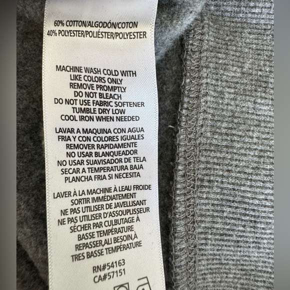 Calvin Klein Grey Cotton Sweatshirt - Picture 7 of 8